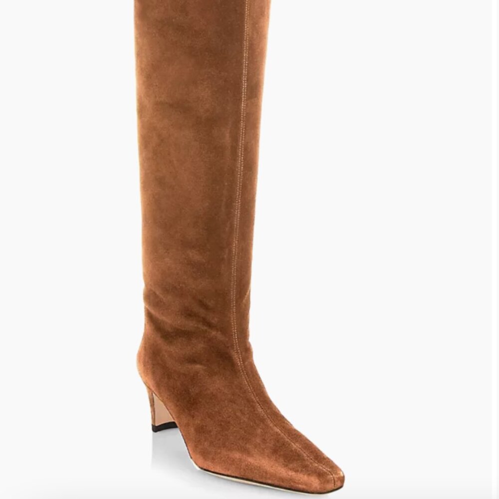 STAUD Wally Boots Tan Suede size 39